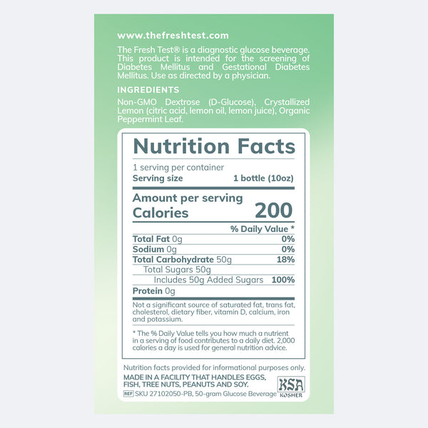 50g Glucose Bottle - BPA Free Plastic [1 Serving] | The Fresh Test